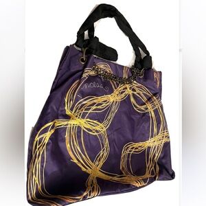 Princes Vera Wang  Purple and Gold Tote Bag